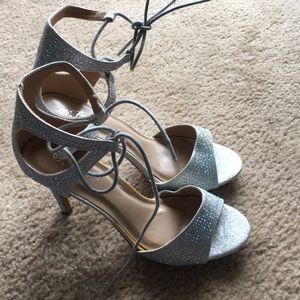 Forever Women's Shoes Evening Rhinestones Tie-up